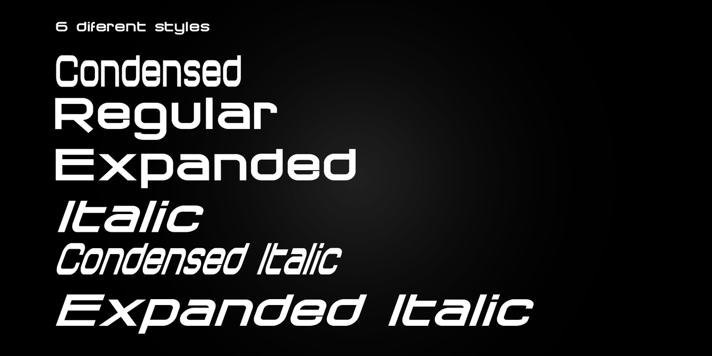Chronosfer Expanded Italic Font preview
